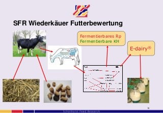 10
SFR Wiederkäuer Futterbewertung
E-dairy®
Fermentierbares Rp
Fermentierbare KH
 
