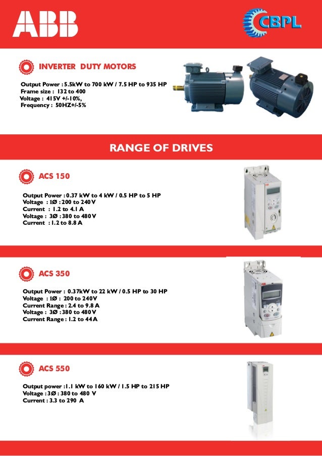 Motors And Drives Suppliers of ABB