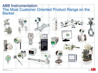 ABB Instrumentation  The Most Customer Oriented Product Range on the Market 