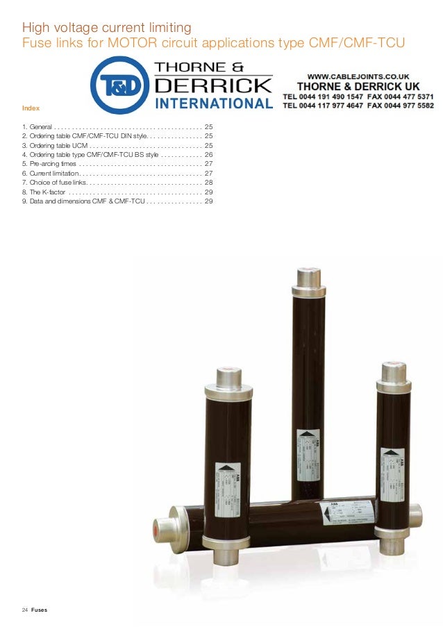 ABB CMF Indoor Fuses IEC Standard 3.6kV12kV High Voltage Current L…