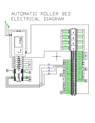 CAD Roller Bed Diagram