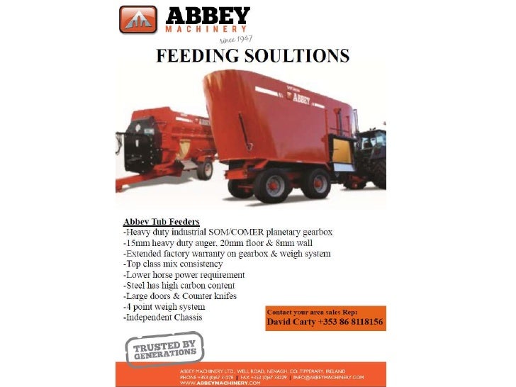 Abbey Machinery Vertiacal Mixer Feeder Wagon