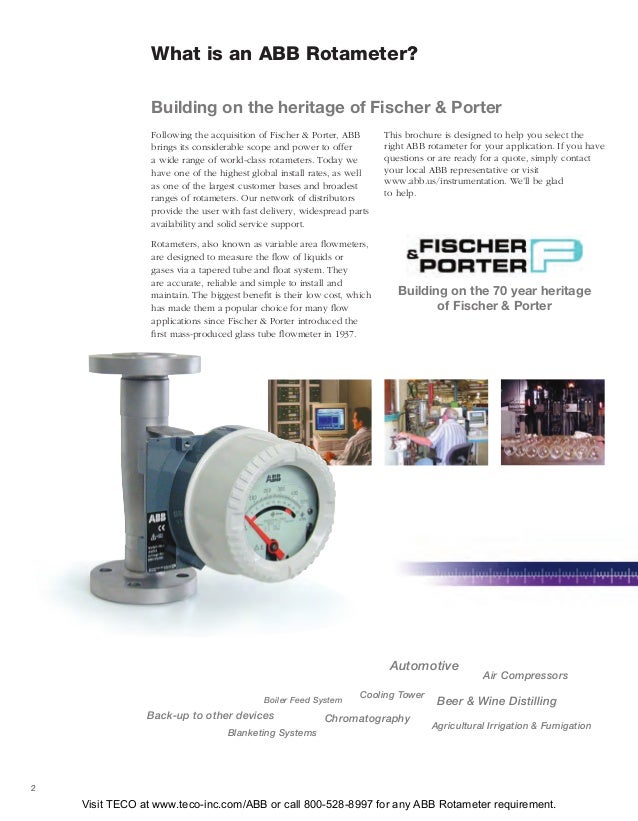 ABB Fischer Porter Rotameter Brochure