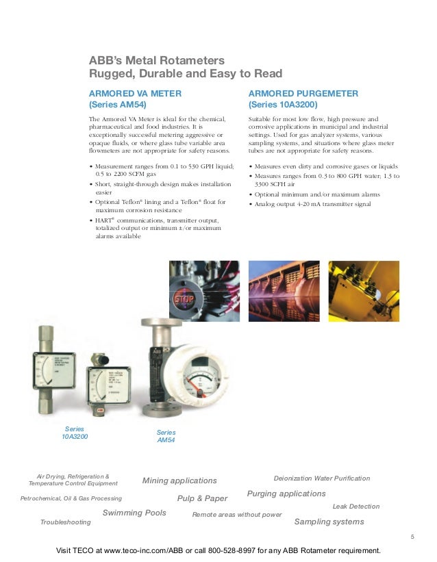 ABB Fischer Porter Rotameter Brochure