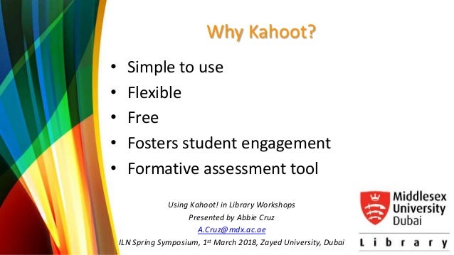 Using Kahoot In Library Workshops