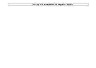 making sure it fitted onto the page so its all neat.
 