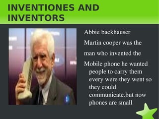 INVENTIONES AND INVENTORS ,[object Object]