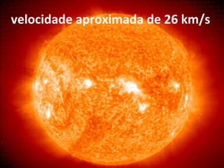 velocidade aproximada de 26 km/s 