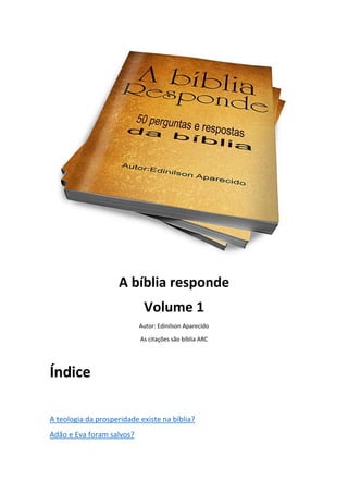 Perguntas Bíblicas, PDF, Bíblia