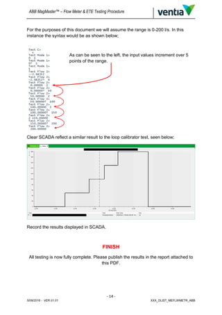 ABB MagMaster - Flow Meter & End to End Testing Procedure | PDF