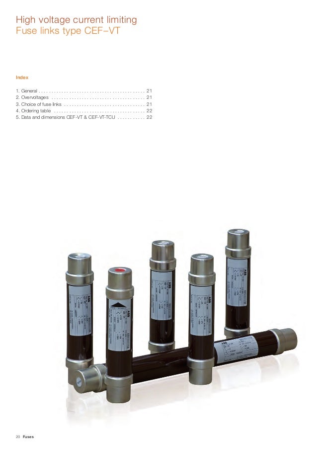 ABB CEF Current Limiting Fuses 27kV, 6100A High Voltage Fuse Links
