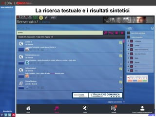 www.mediaclic.it

La ricerca testuale e i risultati sintetici

#mediaclic

 