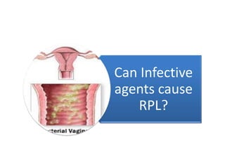 Can Infective
agents cause
   RPL?
 