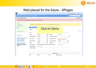 Well placed for the future - XPages




            Click for Demo
 