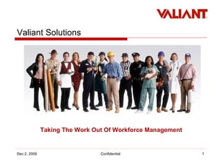 Valiant Solutions Taking The Work Out Of Workforce Management 