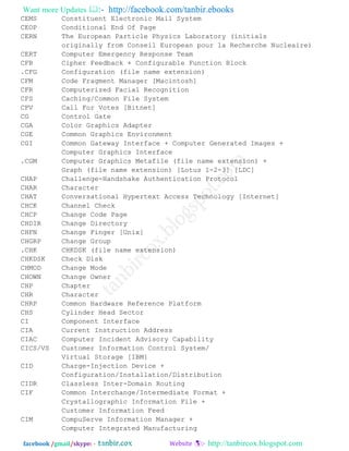 Abbreviation of computer related word by by tanbircox | PDF