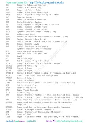 Srq Scripts Abbreviation of computer related word by by tanbircox | PDF