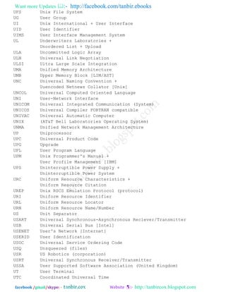 Abbreviation Of Computer Related Word By By Tanbircox