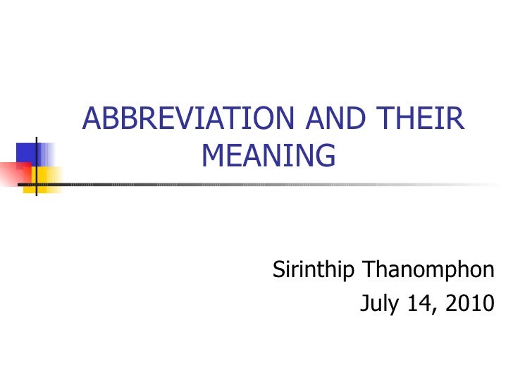 Personals abrev meaning friendly meaning