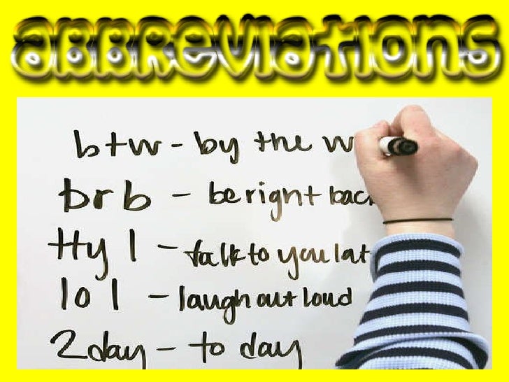Abbreviations