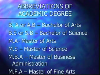 Abbreviations | PPTX