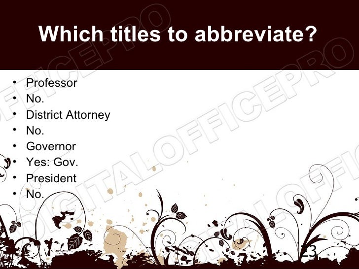 Abbreviations powerpoint (ms standard 4b2)