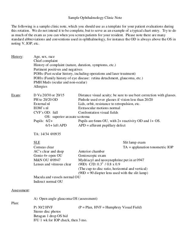Abbreviations used in ophthalmology