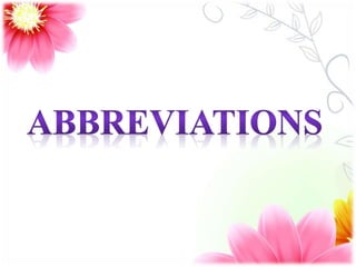 ABBREVIATIONS - BY ROBYHEP