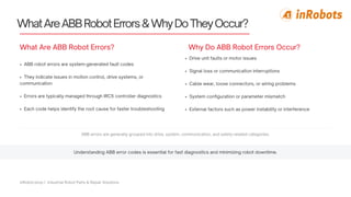 ABB Robot Error Codes Irc5 Troubleshooting Guide PDF