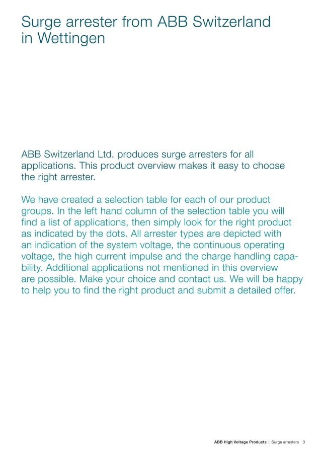 Abb surge arresters product overview 1 hc0075750 ad en PDF Rail