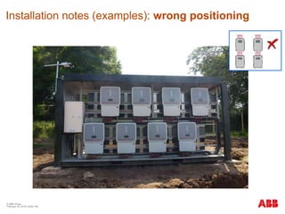 © ABB Group
February 16, 2016 | Slide 156
Installation notes (examples): wrong positioning
 
