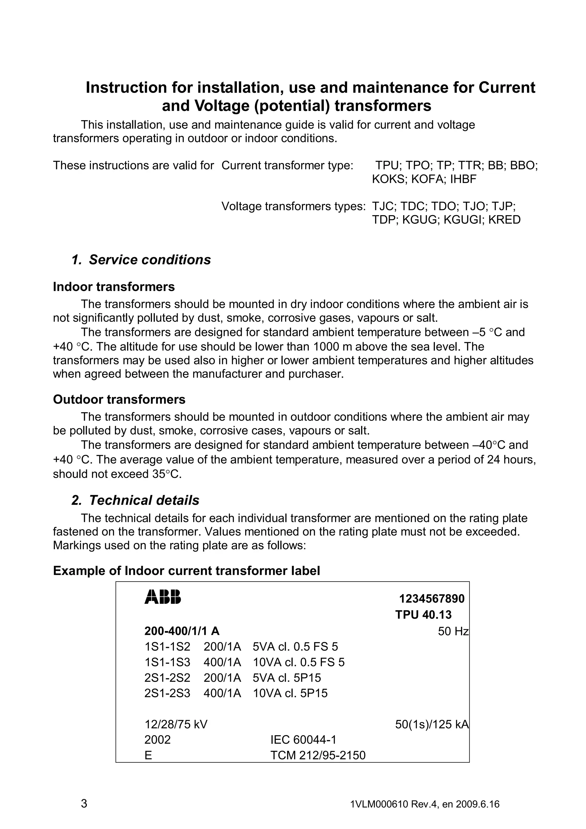 ABB Transformers MV Medium Voltage Transformers Guide PDF