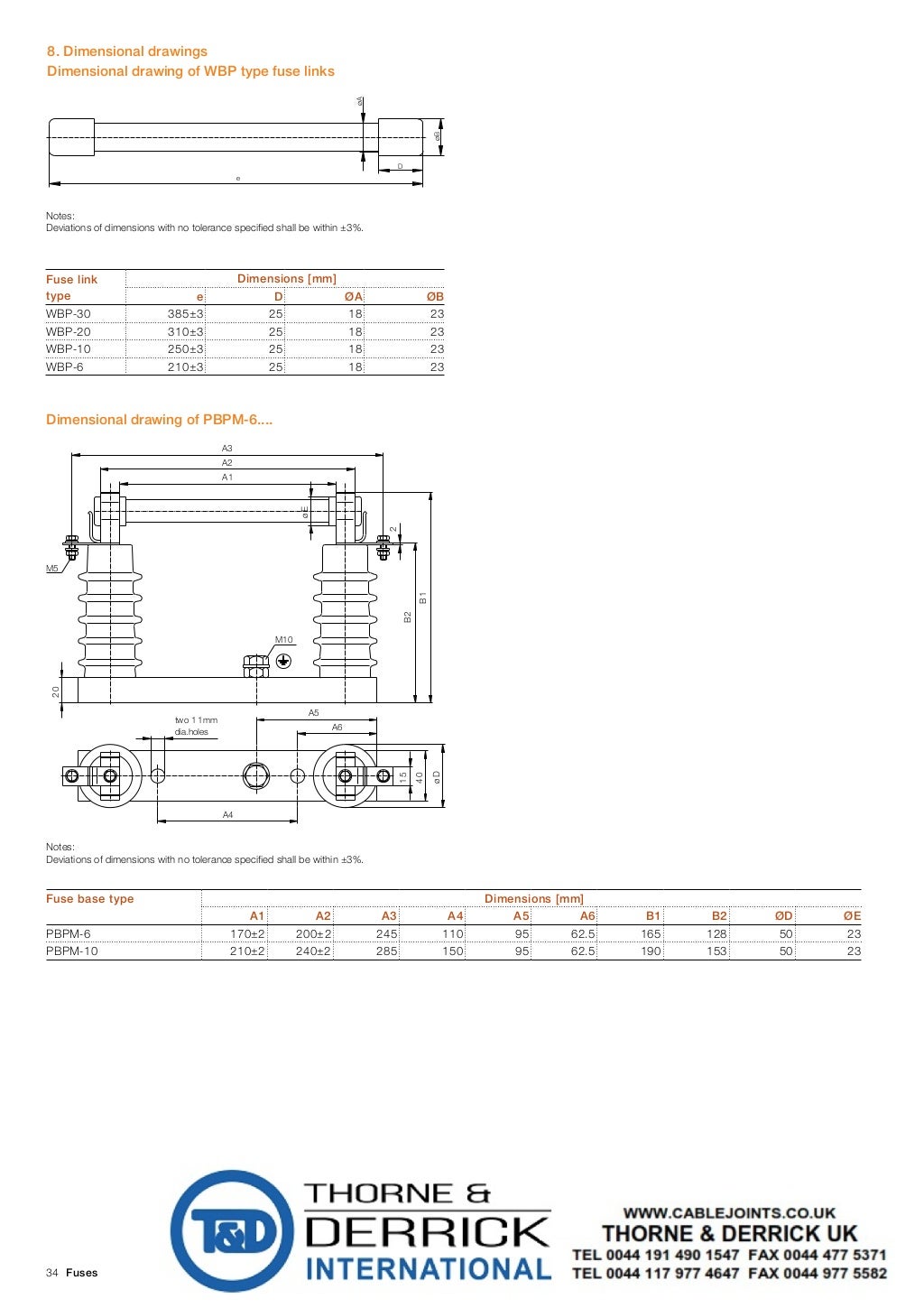 ABB WBP Indoor Fuses Voltage Transformer Fuses IEC Standard 7.2kV3…