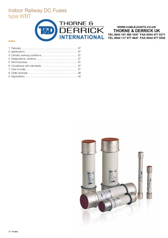 ABB WBT Indoor Fuses IEC Standard 1.9kV4kV ABB Medium Voltage Indo…