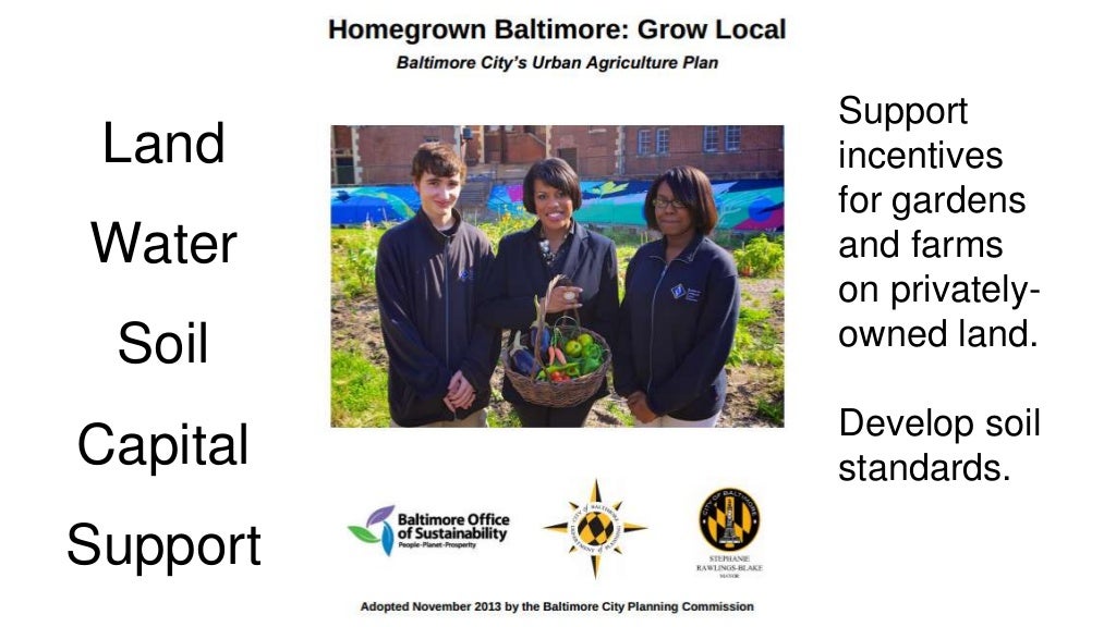 Office of Sustainability Baltimore City Department of Planning