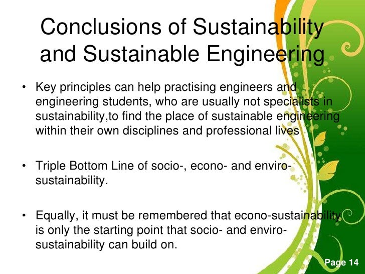 sustainable engineering