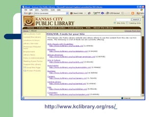 http://www.kclibrary.org/rss/
 