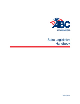 State Legislative
Handbook
2010 Edition
 