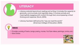 The ABCs of Literacy An Alphabet Book about Key Literacy Concepts | PPTX