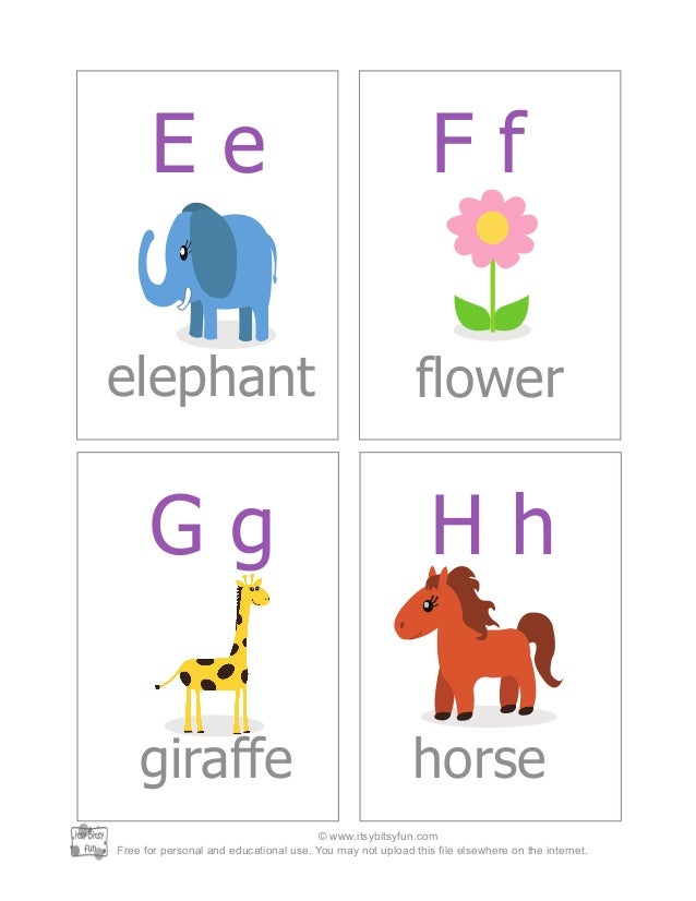 Abc Alphabet Flash Cards