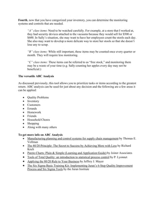 Abc Analysis | PDF
