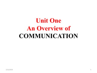 Contemporary business communication lectures note chapter - one | PPTX