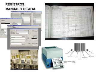 REGISTROS:
MANUAL Y DIGITAL
 