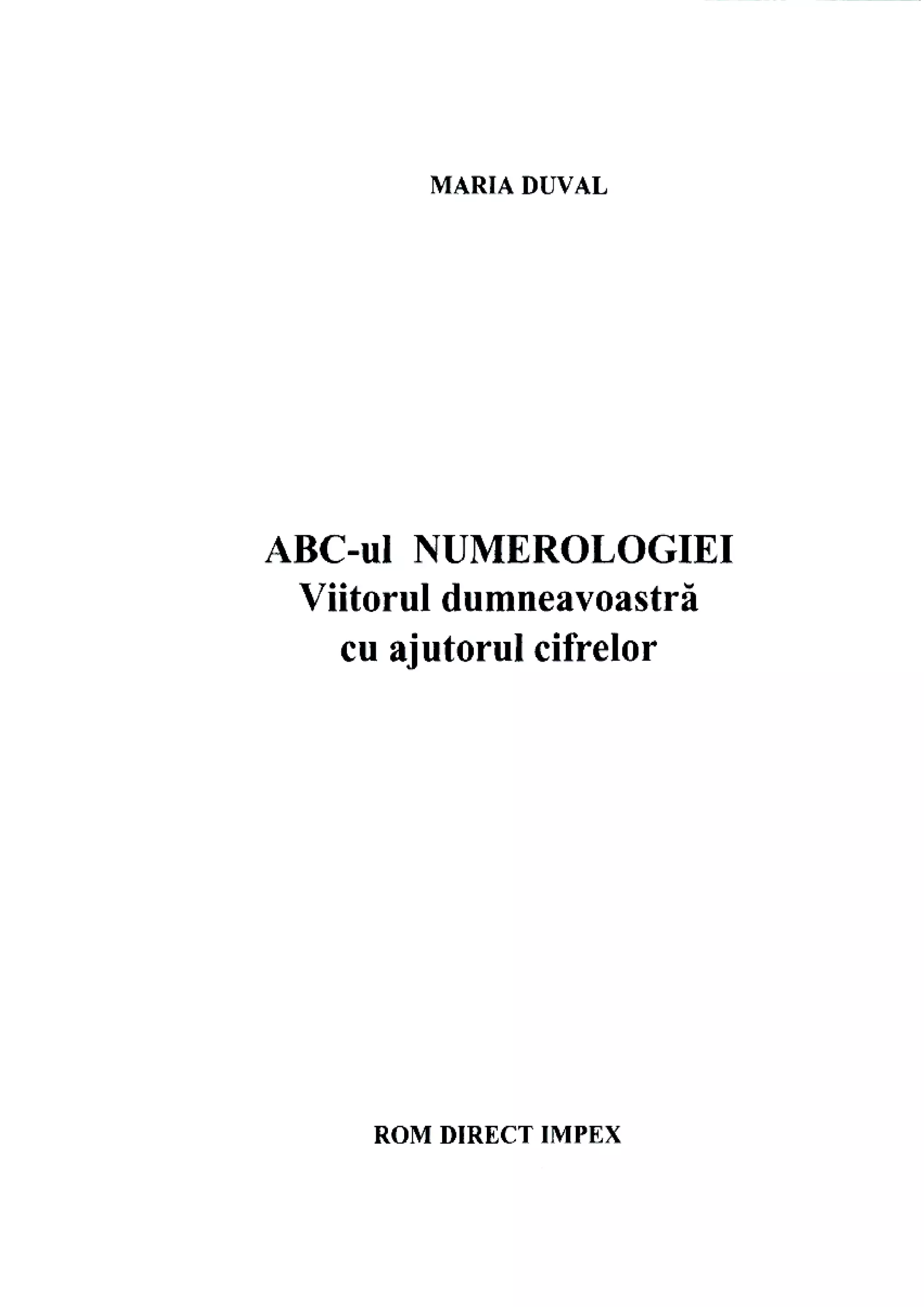 Doc Abc Abc ul numerologiei (curatat) | DOC