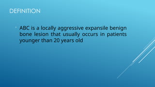 Comprehensive Overview of Aneurysmal Bone Cyst: Diagnosis and Imaging ...