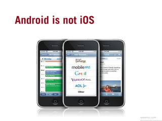 Android is not iOS	




                       seesmic.com
 