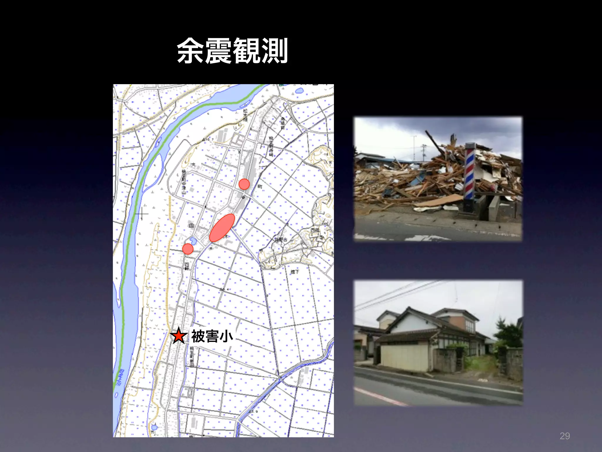 余震観測




被害小




       29
 