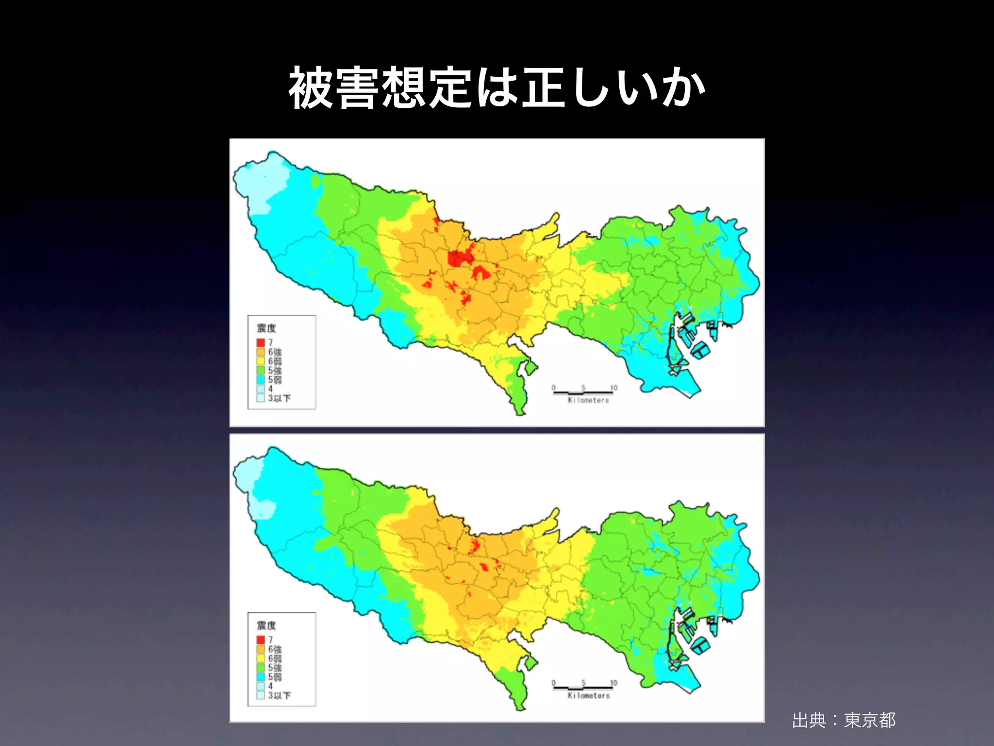 被害想定は正しいか




            出典：東京都
 
