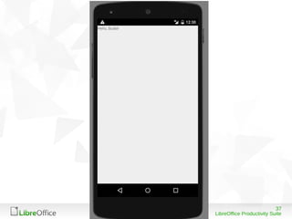 37
LibreOffice Productivity Suite
 