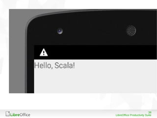 38
LibreOffice Productivity Suite
 